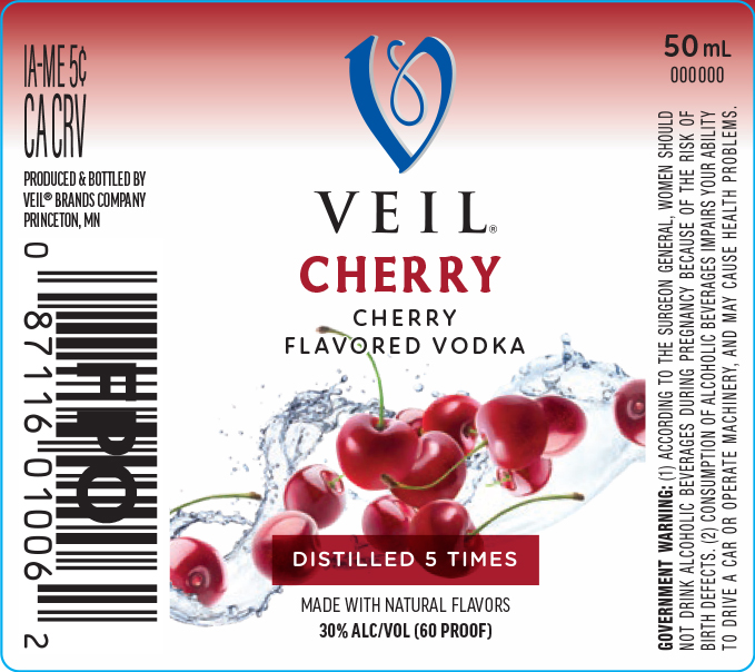 TABC label artwork for VEIL CHERRY