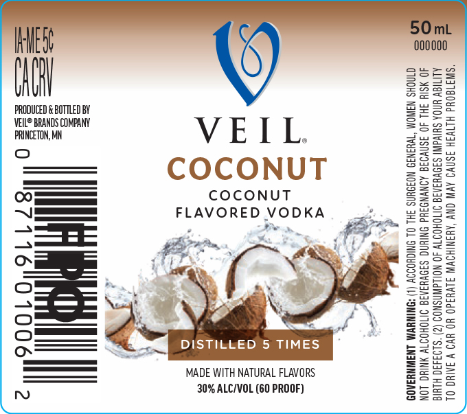 TABC label artwork for VEIL COCONUT