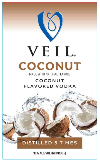 TABC label artwork for VEIL COCONUT
