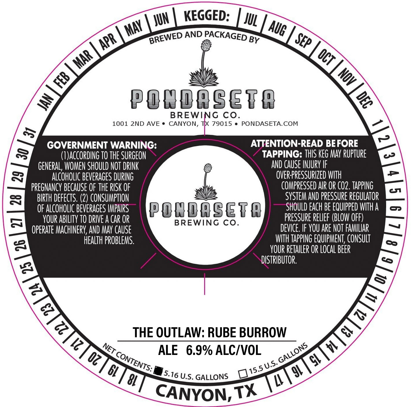 TABC label artwork for The Outlaw: Rube Burrow