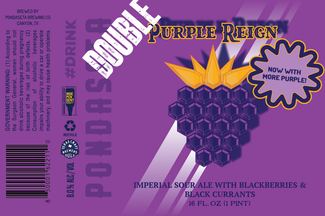 TABC label artwork for Double Purple Reign
