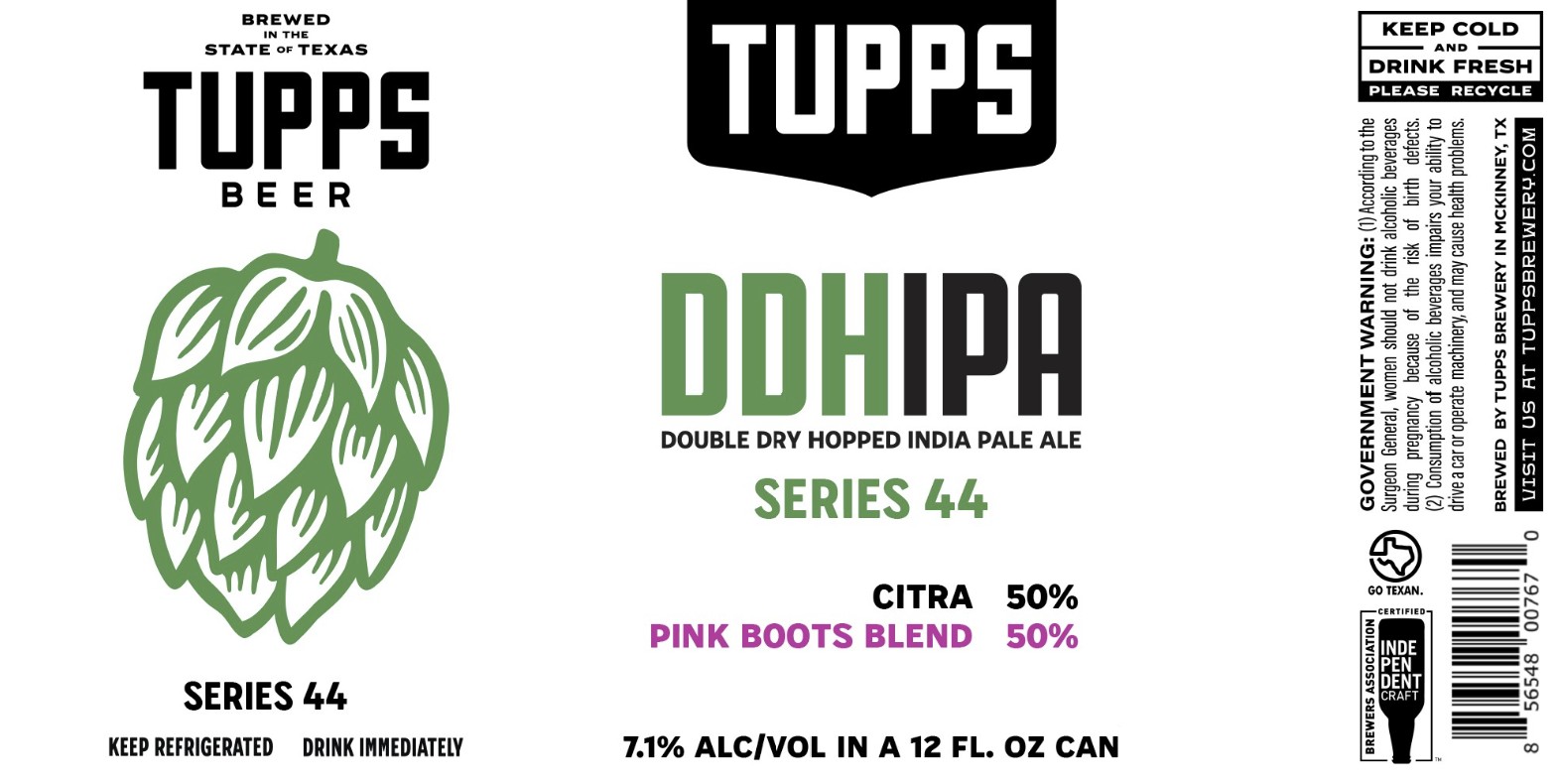 TABC label artwork for DDHIPA Series 44