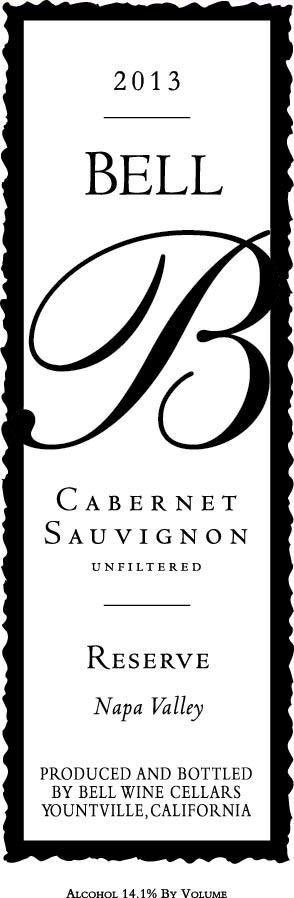 TABC label artwork for Bell Cabernet Sauvignon Reserve Napa Valley