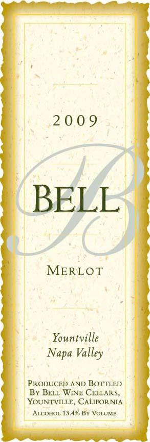 TABC label artwork for Bell Merlot Yountville, Napa Valley