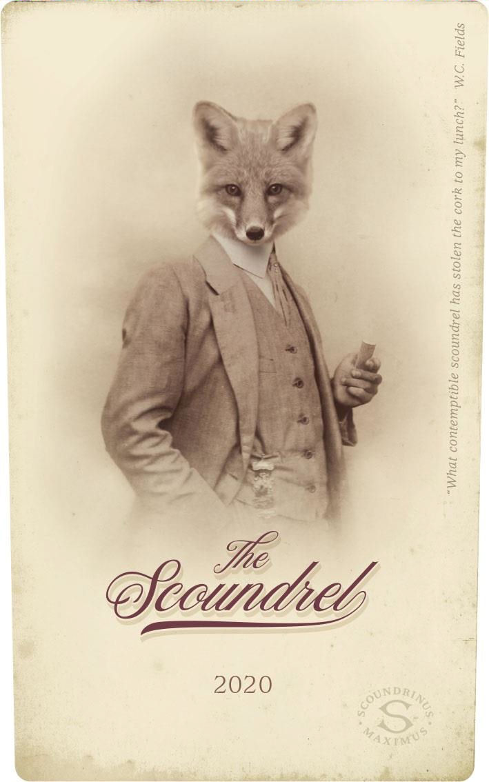 TABC label artwork for The Scoundrel Red Blend Sierra Foothills