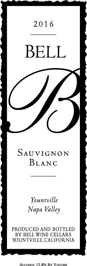 TABC label artwork for Bell Sauvignon Blanc Yountville