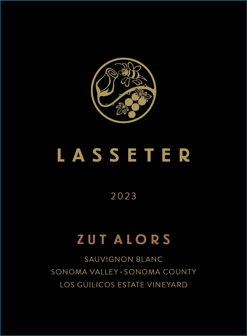 TABC label artwork for Lasseter Sauvignon Blanc, Sonoma Valley, Zut Alors
