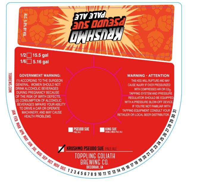 TABC label artwork for KrushMo Pseudo Sue