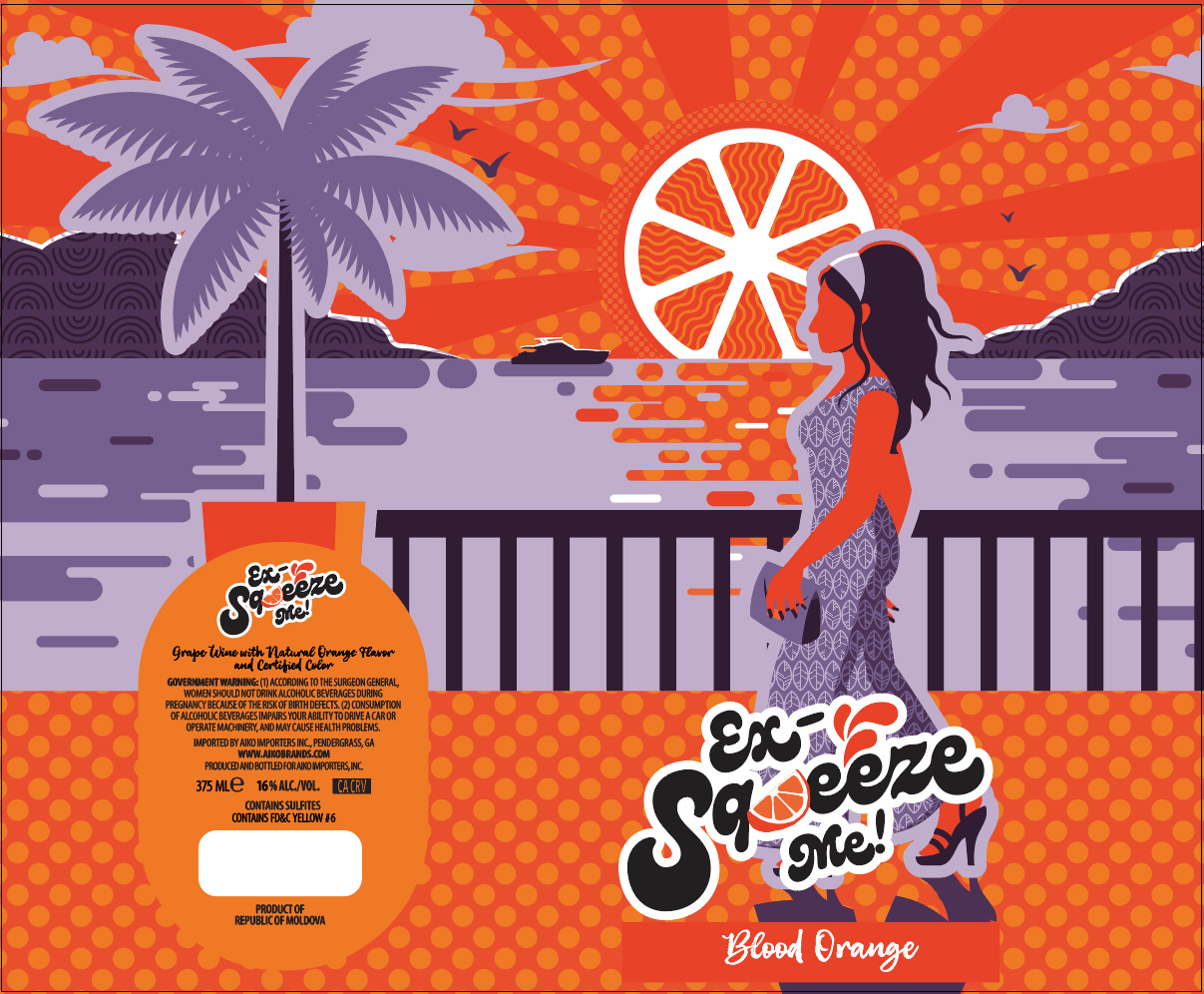 TABC label artwork for Ex-Squeeze Me Blood Orange