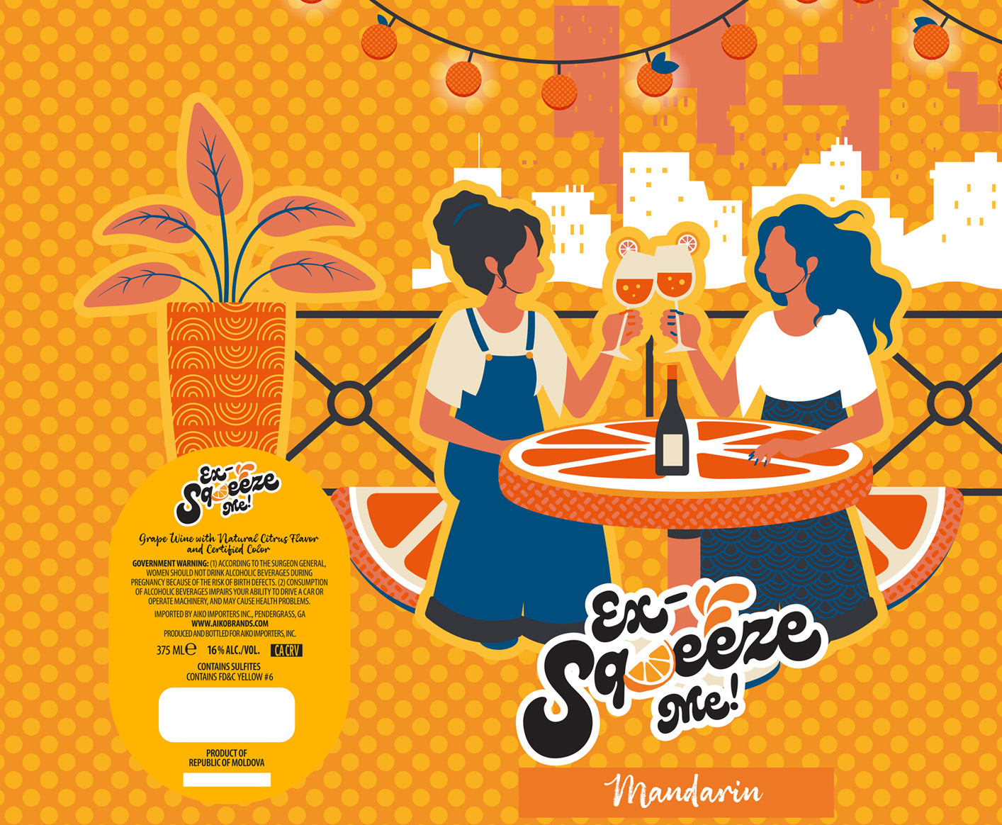TABC label artwork for Ex-Squeeze Me Mandarin