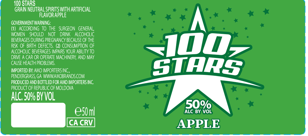 TABC label artwork for 100 Stars Apple