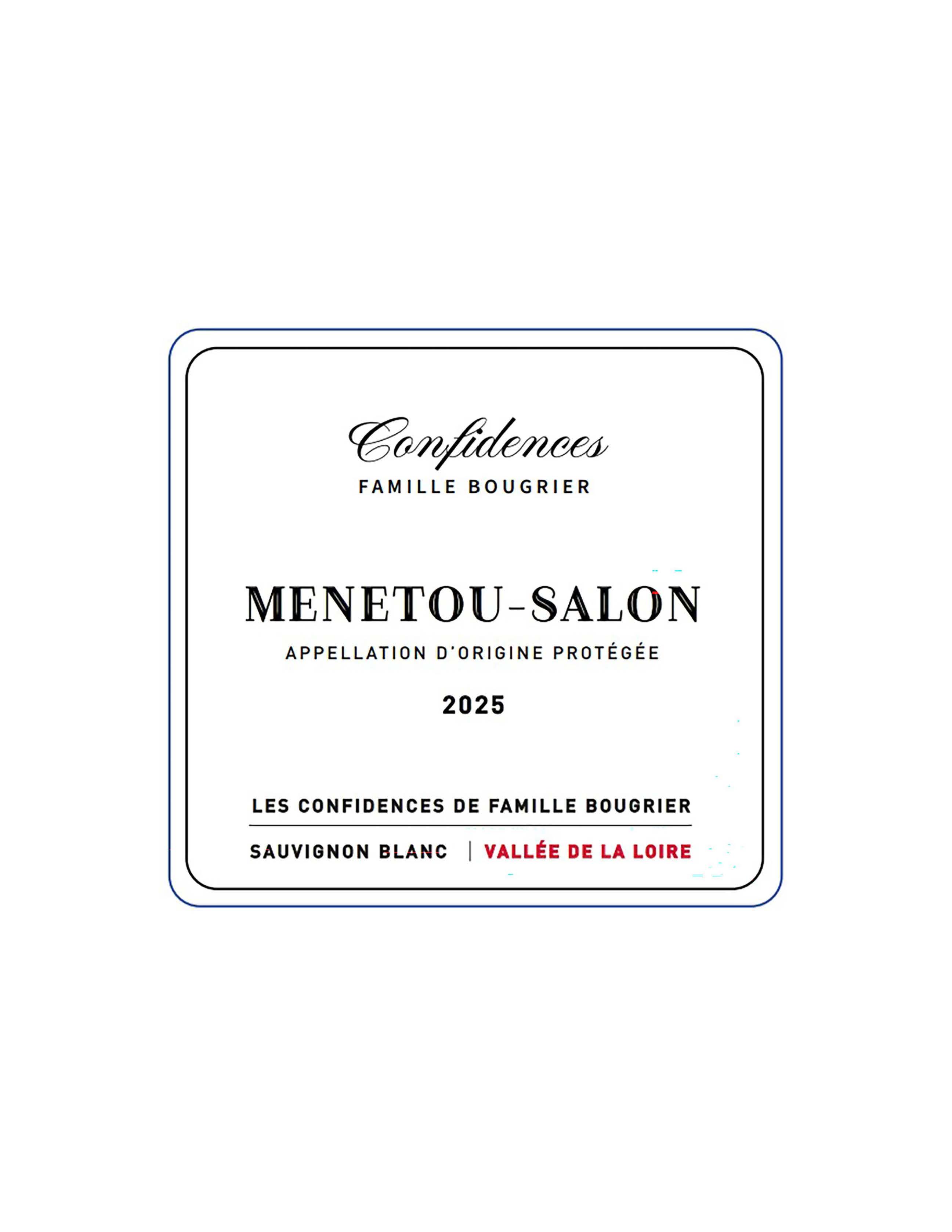 TABC label artwork for Bougrier Confidences Menetou Salon