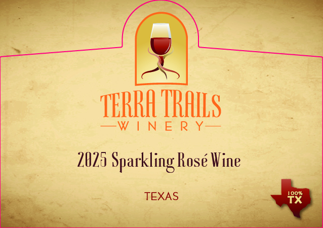 TABC label artwork for TT 2025 Sparkling Texas Rose