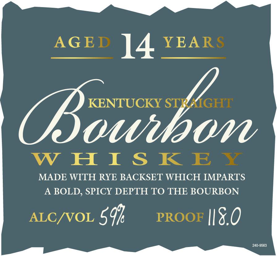 TABC label artwork for Parker's Heritage Collection 20th Ed. 0825
