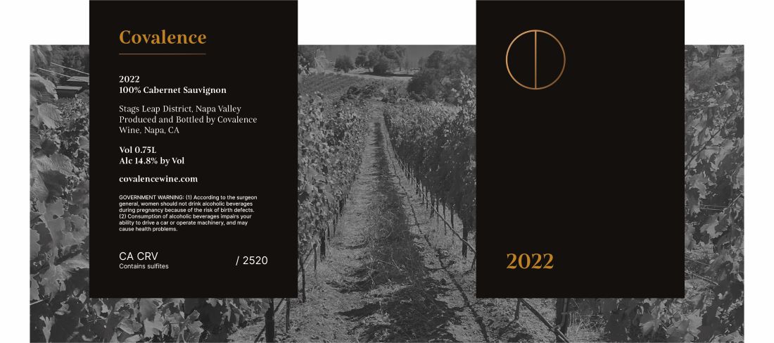 TABC label artwork for Covalence Cabernet Sauvignon Stags Leap District 2022
