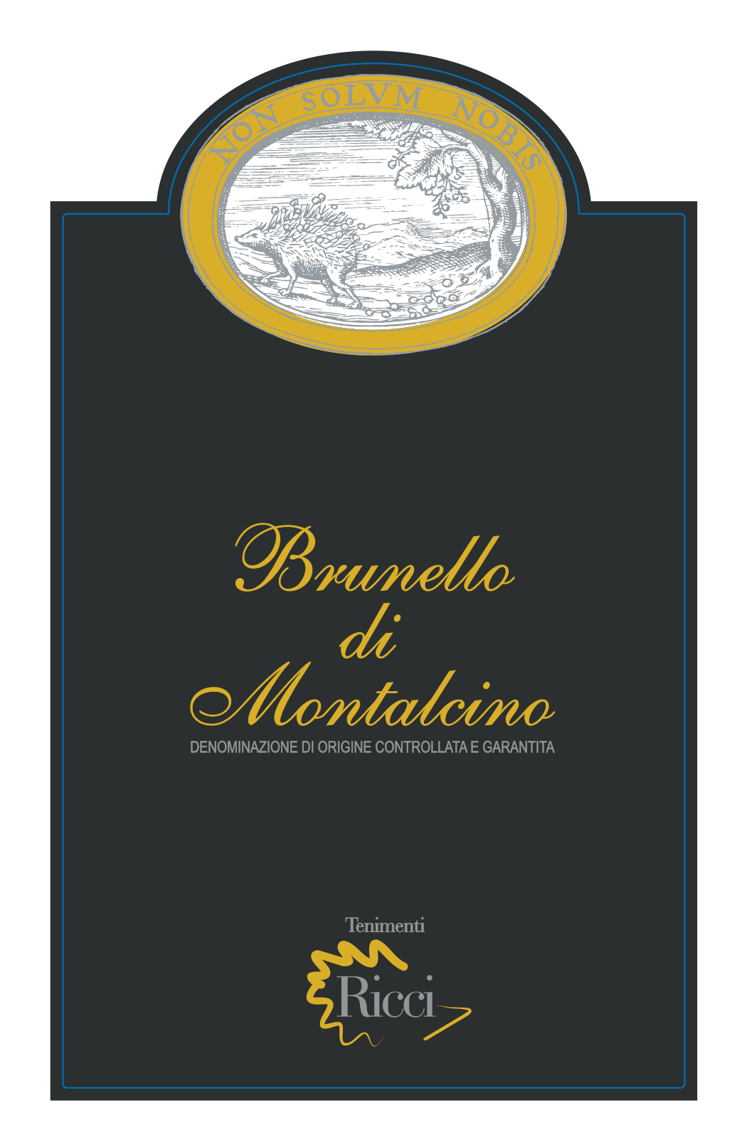 TABC label artwork for TENIMENTI RICCI BRUNELLO DI MONTALCINO