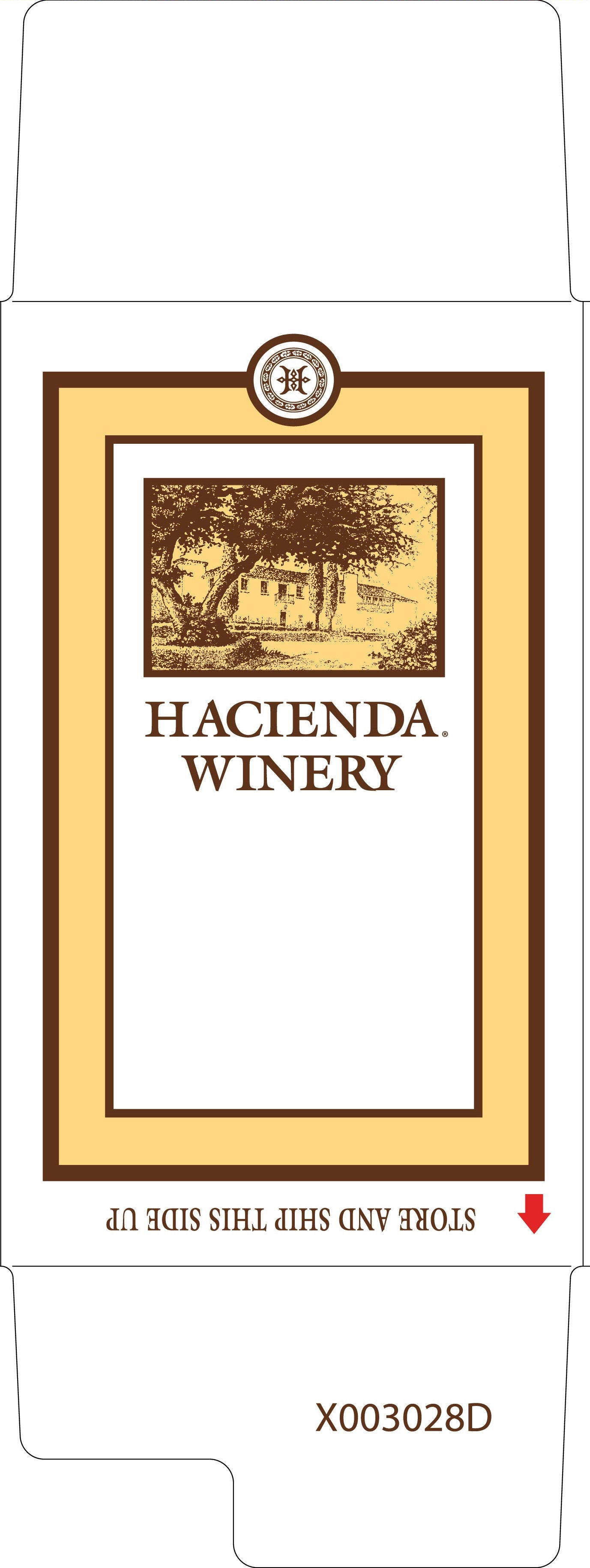 TABC label artwork for Hacienda Chablis California