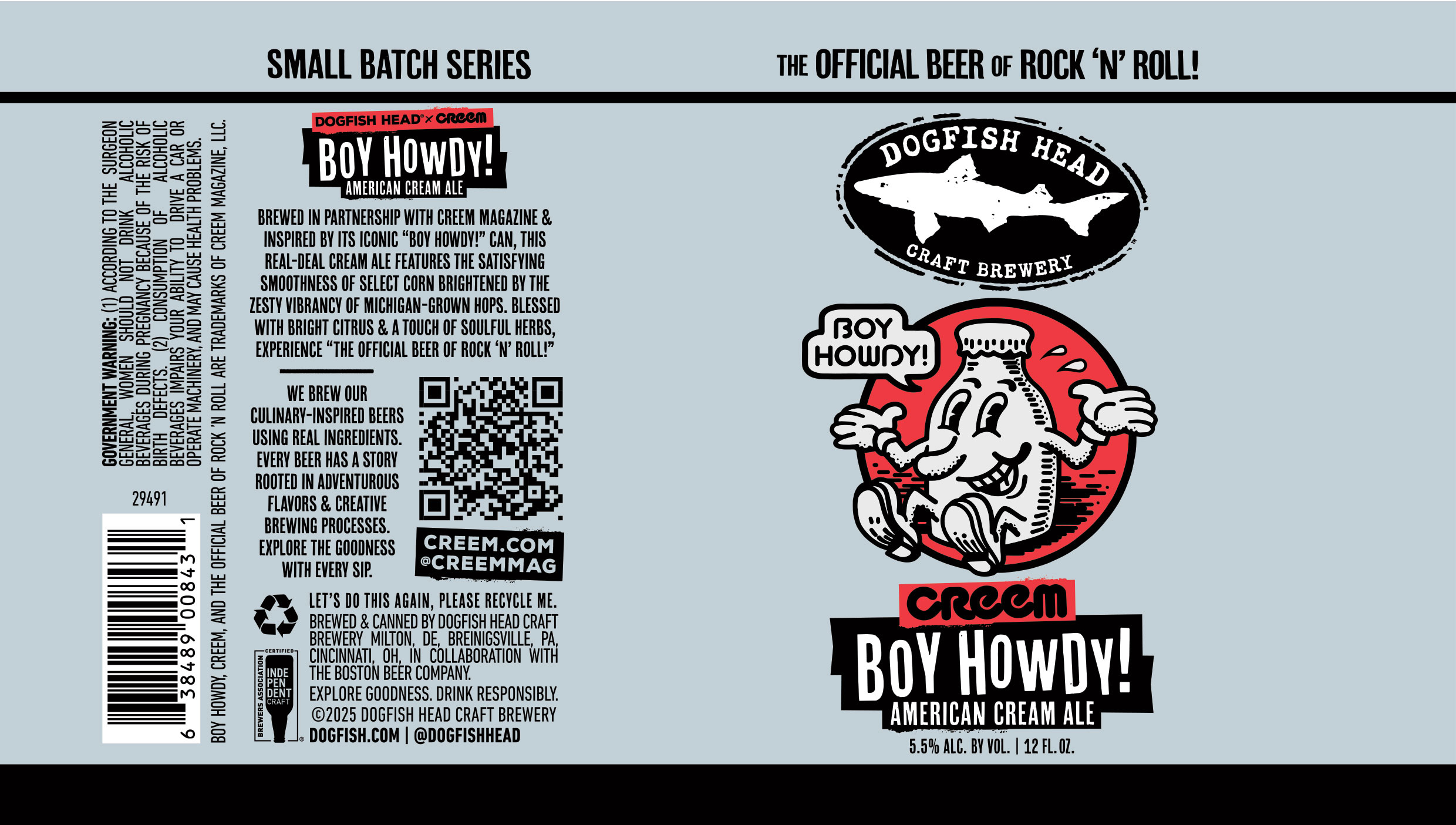 TABC label artwork for Dogfish Head Boy Howdy