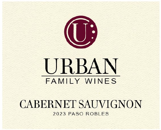 TABC label artwork for Urban Family Wines '23 Cab Sauv