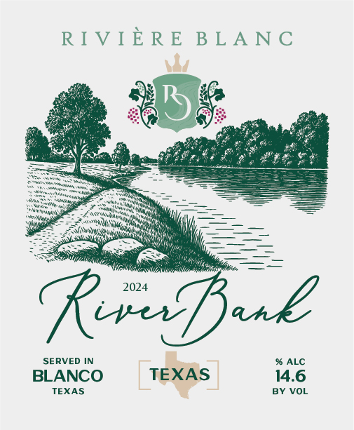 TABC label artwork for Riviere Blanc River Bank