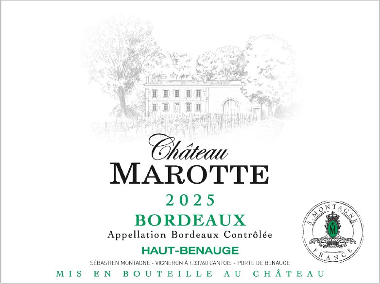 TABC label artwork for CHATEAU MAROTTE BORDEAUX HAUT-BENAUGE