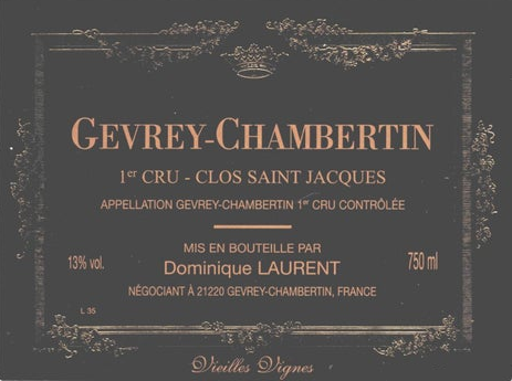 TABC label artwork for DOMINIQUE LAURENT CLOS SAINT-JACQUES