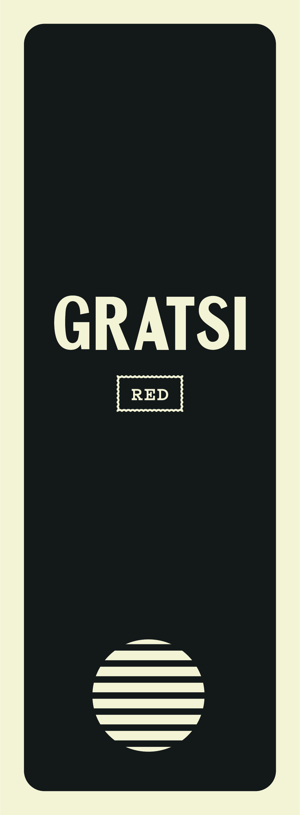 TABC label artwork for Gratsi Live Slow Red