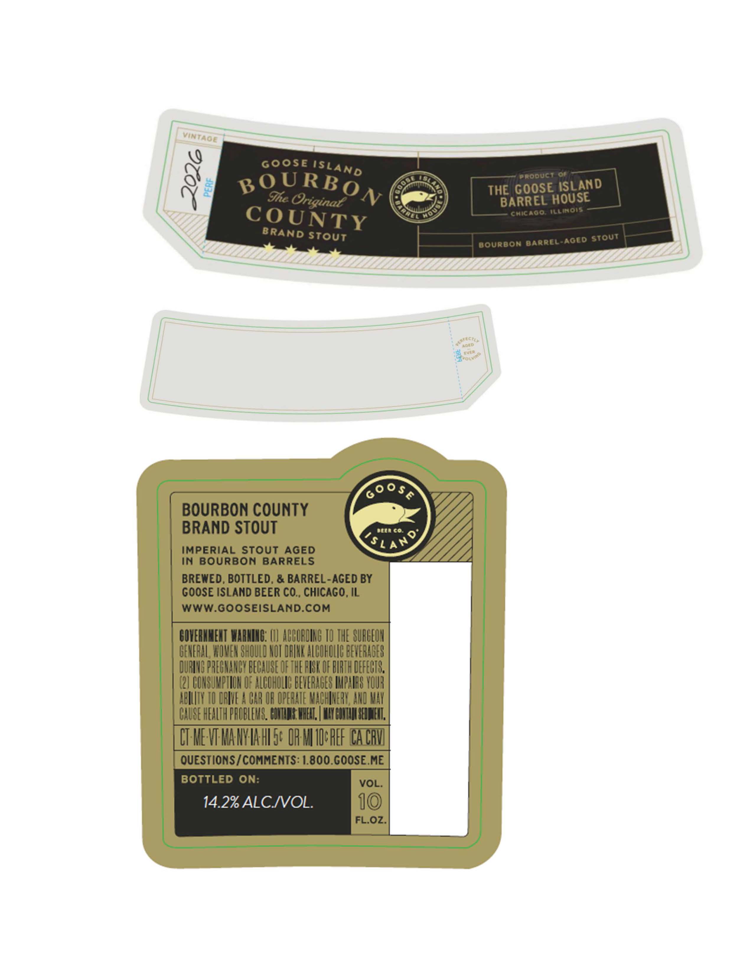 TABC label artwork for GOOSE ISLAND 2026 BOURBON COUNTY BRAND ORIGINAL STOUT 10 OZ. BTL