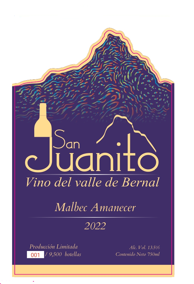 TABC label artwork for San Juanito Malbec "Amanacer"