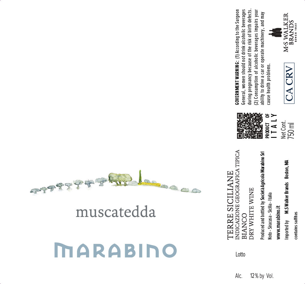 TABC label artwork for Marabino Muscatedda