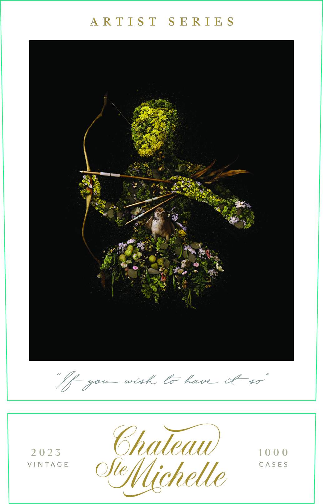 TABC label artwork for Chateau Ste Michelle Red Artist Series "If You Wish To Have It So"