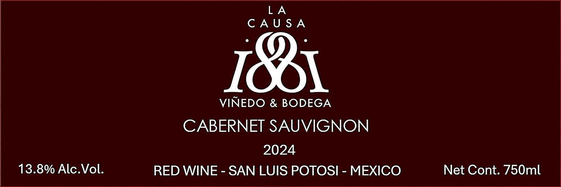 TABC label artwork for VINDEO & BODEGA LA CAUSA 1881