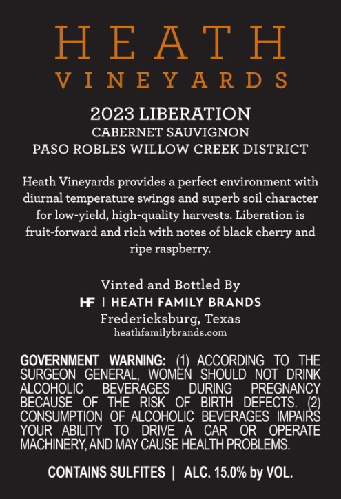 TABC label artwork for 2023 Liberation