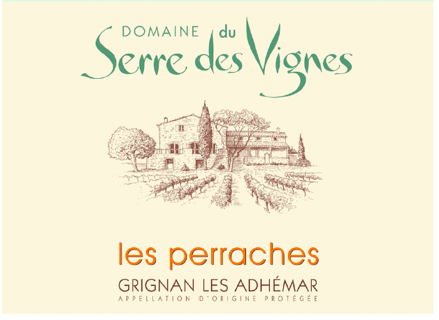 TABC label artwork for Serre des Vignes Les Perraches Grignan Les Adhemar