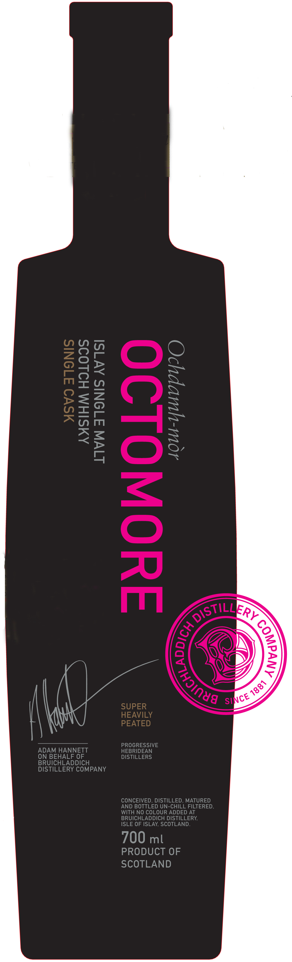 TABC label artwork for Octomore Single Cask