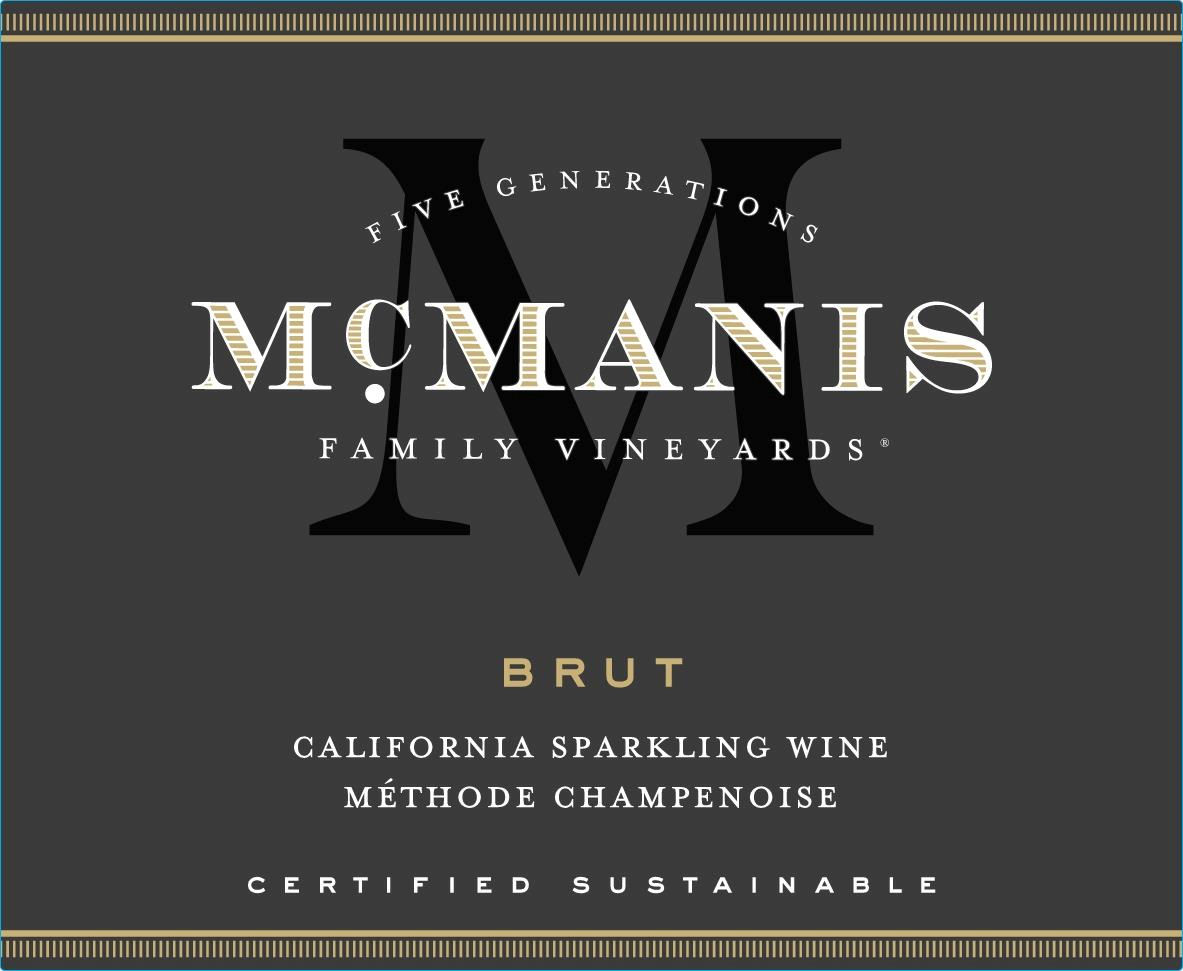 TABC label artwork for McManis Family Vineyards Sparkling Brut California