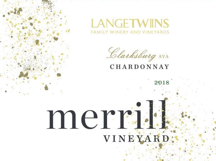 TABC label artwork for LangeTwins Family Winery & Vineyards Chardonnay Clarksburg