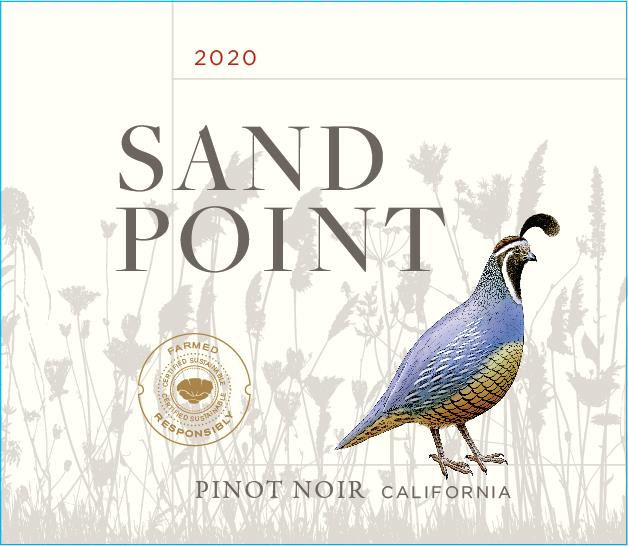 TABC label artwork for Sand Point Pinot Noir