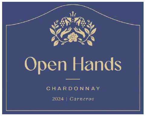 TABC label artwork for OPEN HANDS LOS CARNEROS CHARDONNAY