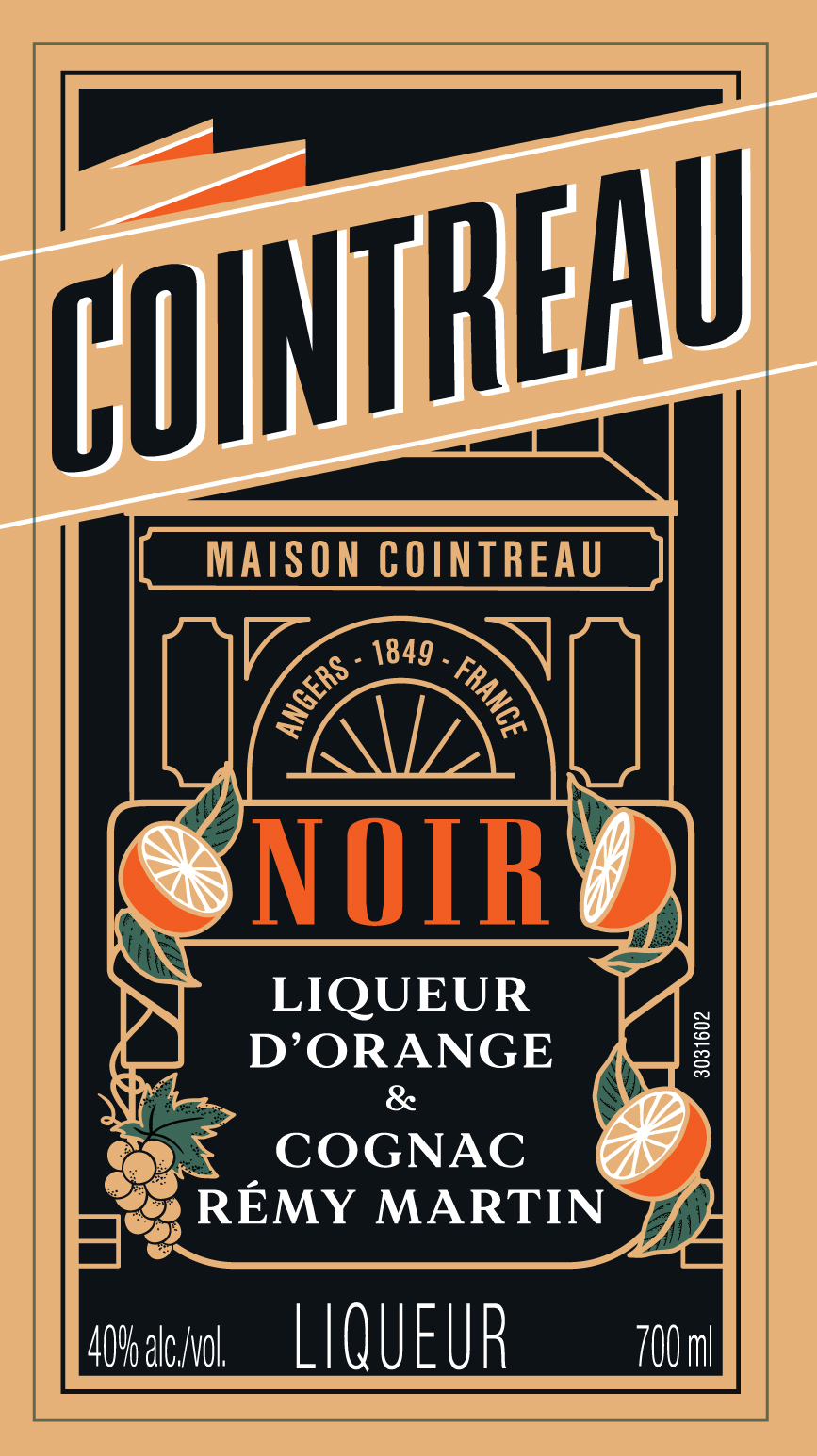 TABC label artwork for Cointreau Noir