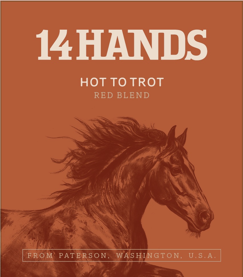 TABC label artwork for 14 Hands Hot to Trot Red Blend Washington