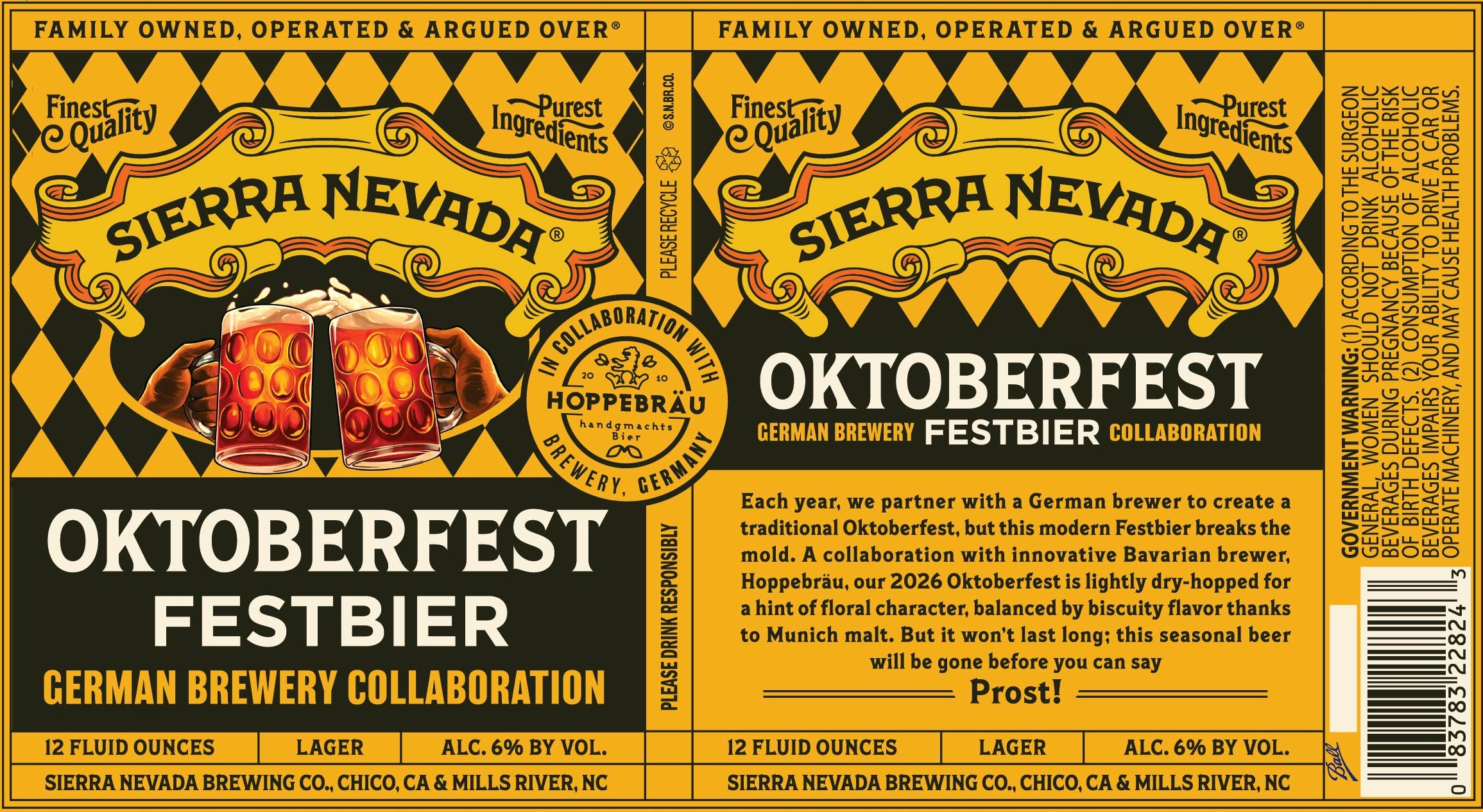 TABC label artwork for Sierra Nevada Oktoberfest