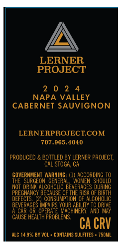 TABC label artwork for KASHER - Cabernet Sauvignon