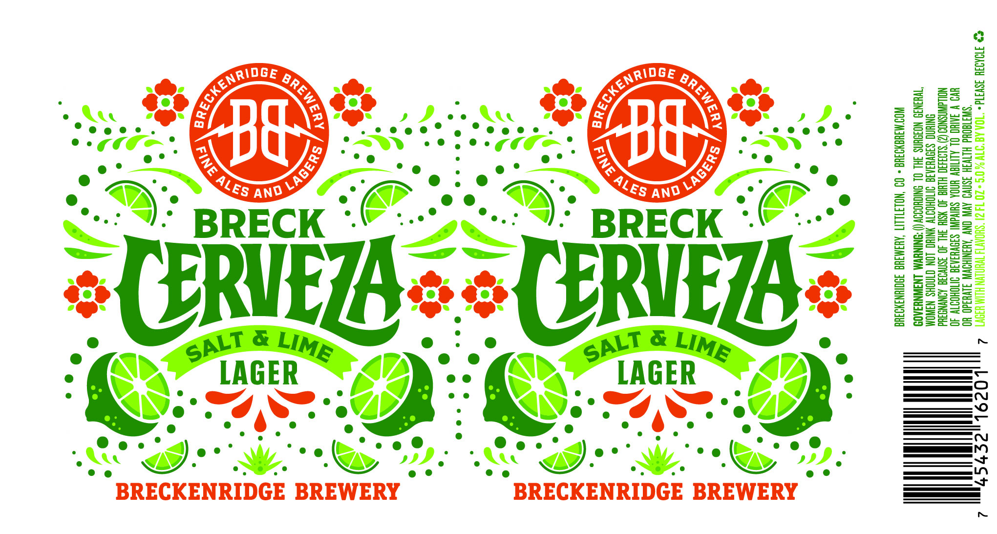 TABC label artwork for Breckenridge Brewery Cerveza