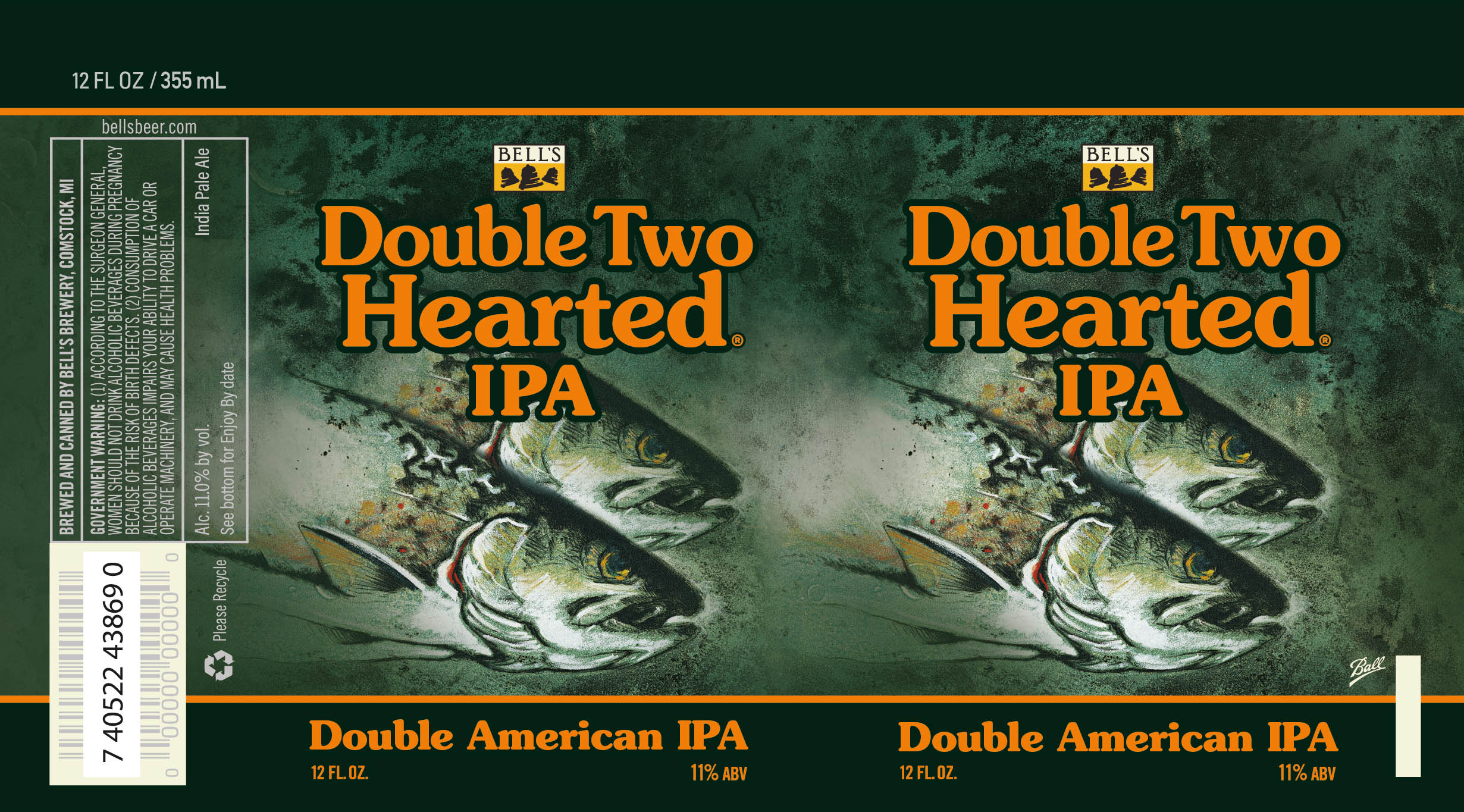 TABC label artwork for BELL'S DOUBLE TWO HEARTED IPA