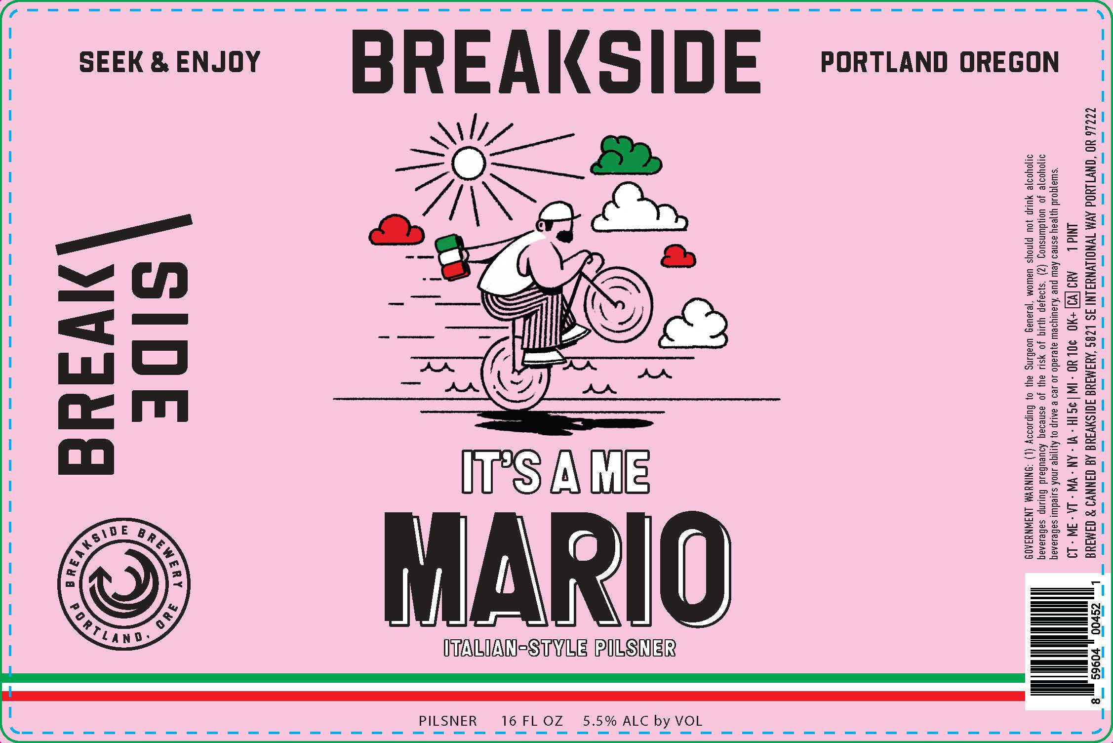 TABC label artwork for It's a me Mario