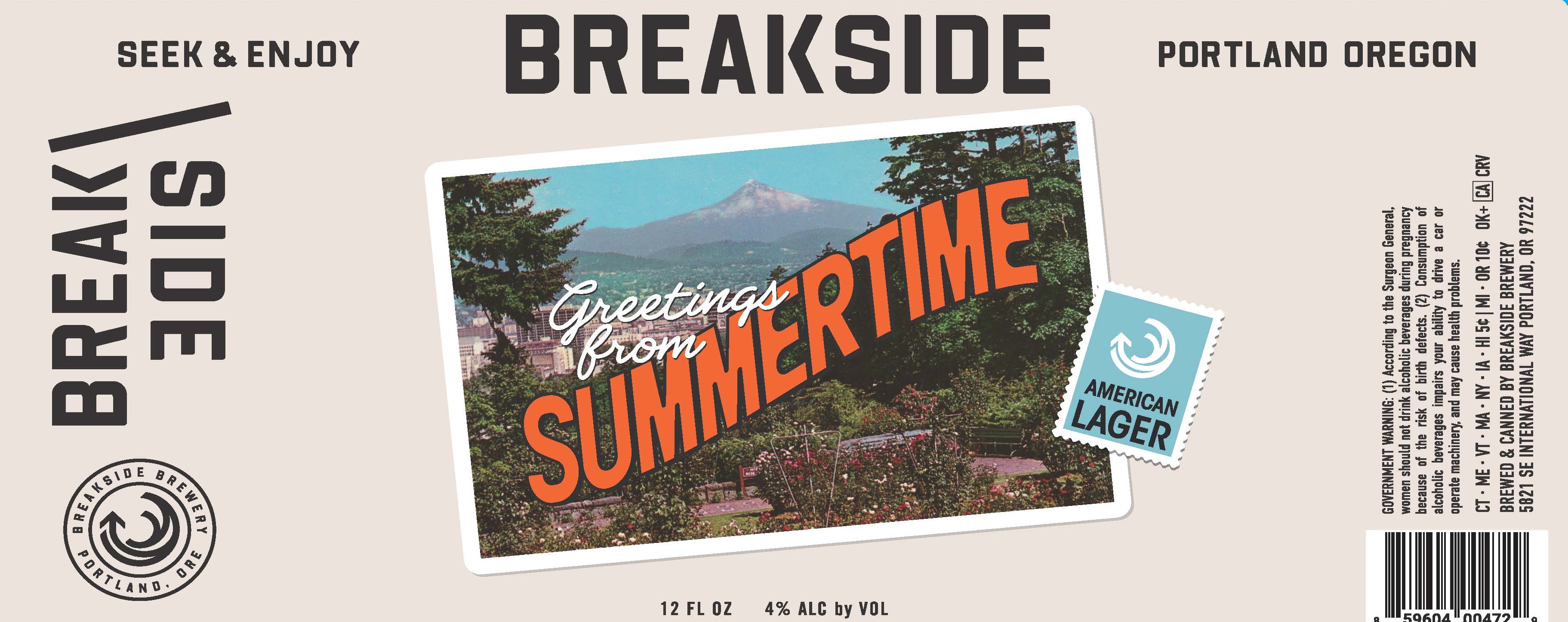 TABC label artwork for Summertime