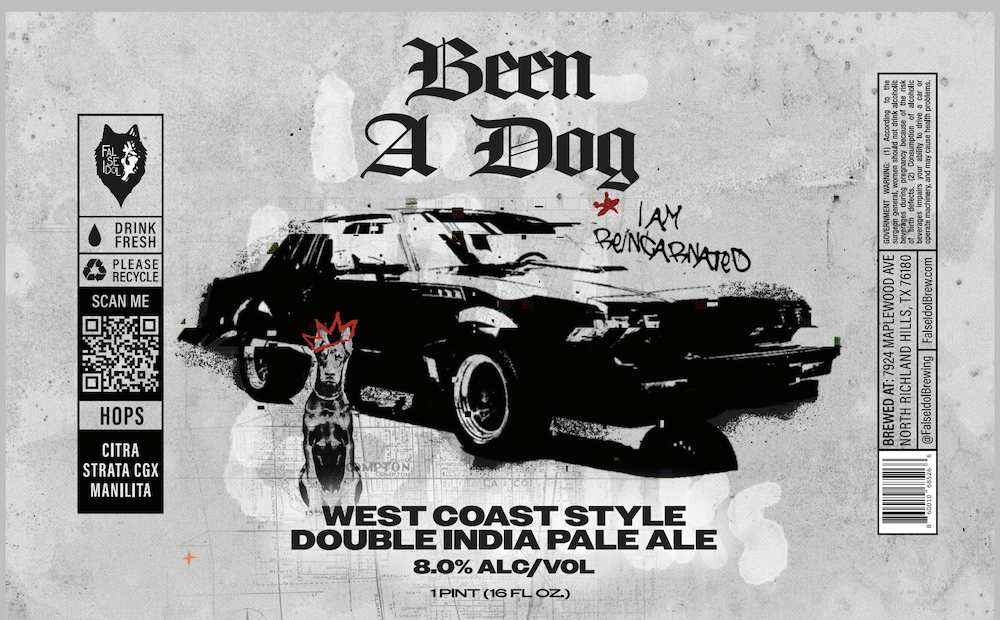 TABC label artwork for Been A Dog