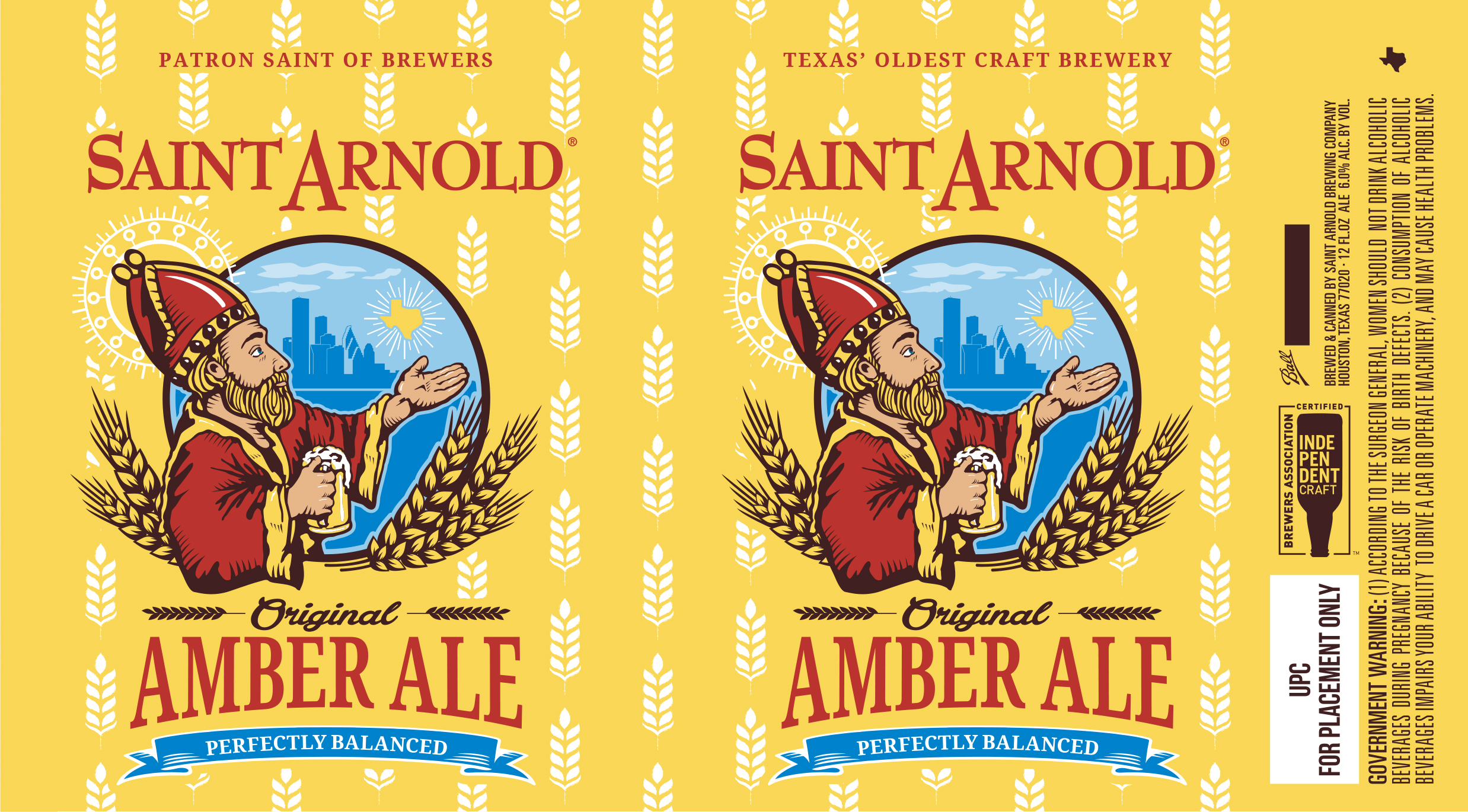 TABC label artwork for Amber Ale