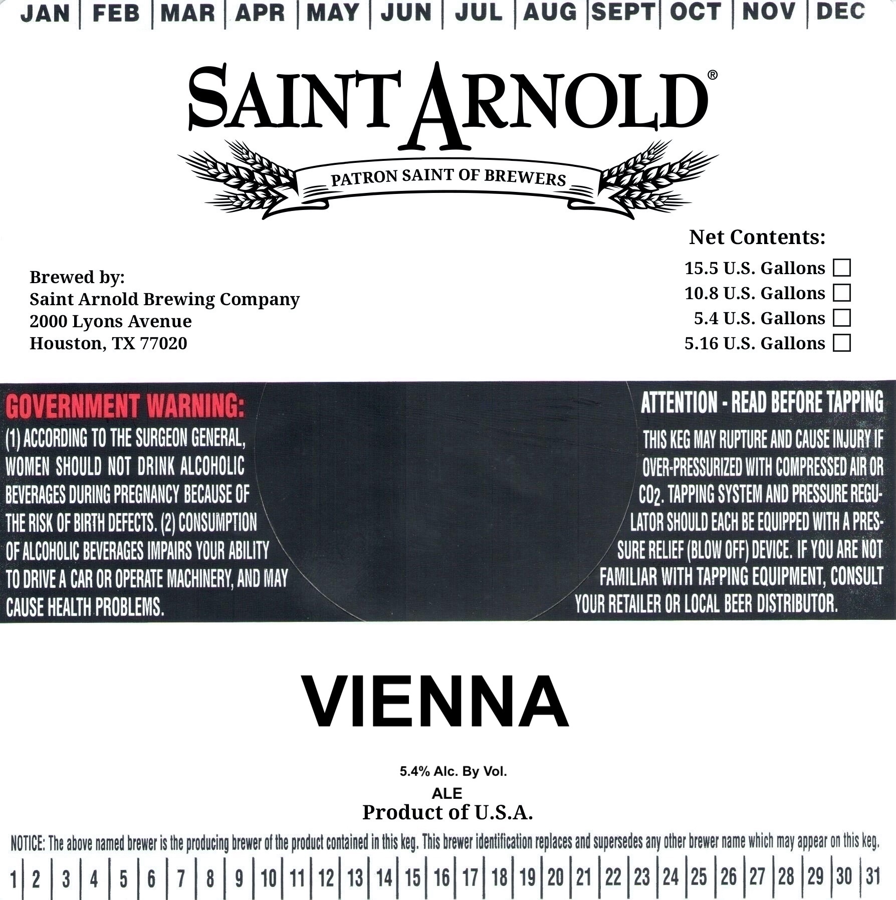 TABC label artwork for Vienna
